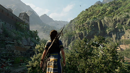 Lara Croft, Tomb Raider Gölgesi, PlayStation 4, video oyunları, HD masaüstü duvar kağıdı HD wallpaper