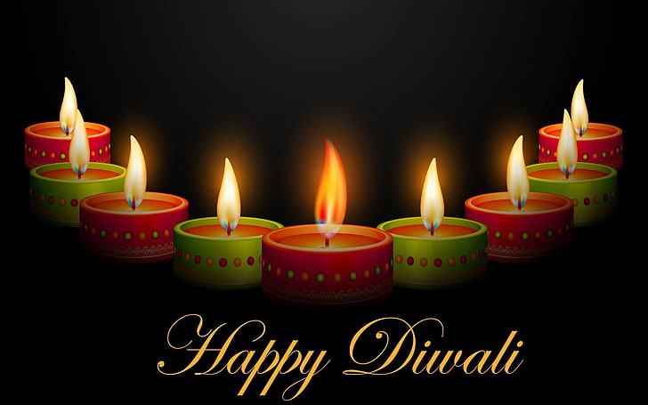 2016 Тематичен тапет на фестивала Happy Diwali 15, HD тапет