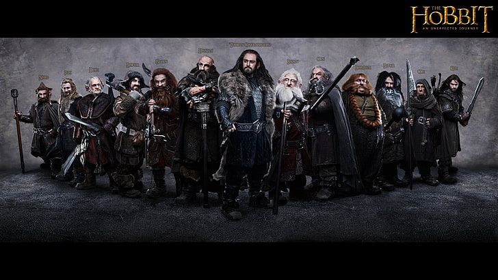 Le Hobbit nains fond d'écran HD, Le Hobbit: un voyage inattendu, films, Thorin Oakenshield, nains, Fond d'écran HD