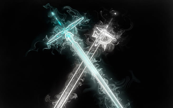Sword Art Online, Dark Repulser (Sword Art Online), Elucidator (Sword Art Online), Wallpaper HD
