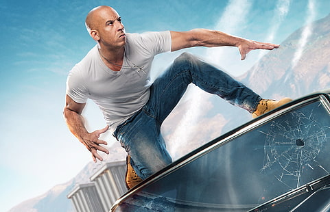 Vin Diesel, schnell und wütend, Vin Diesel, dominanter Toretto, HD-Hintergrundbild HD wallpaper