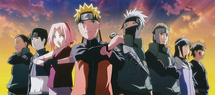 Anime, Naruto, Kiba Inuzuka, Naruto Uzumaki, Sai (Naruto), Sakura Haruno, Shikamaru Nara, Yamato (Naruto), Wallpaper HD HD wallpaper