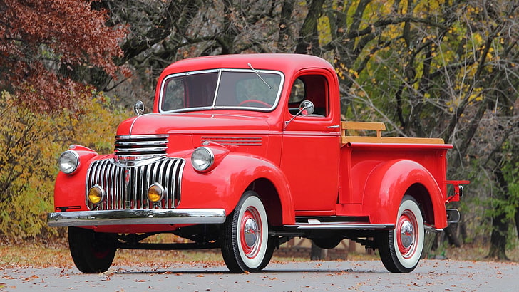 1946, Chevrolet, picape, retrô, caminhão, vintage, HD papel de parede
