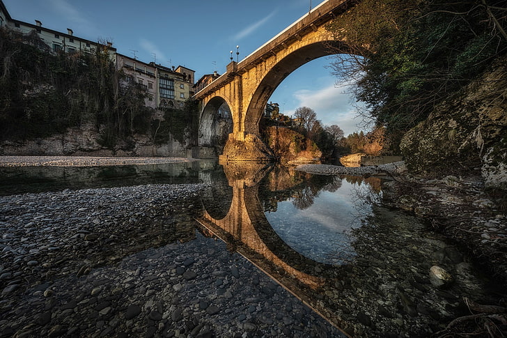 Italy, bridge, Friuli-Venezia Giulia, HD wallpaper