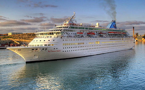 statek, statek wycieczkowy, morze, Tapety HD HD wallpaper