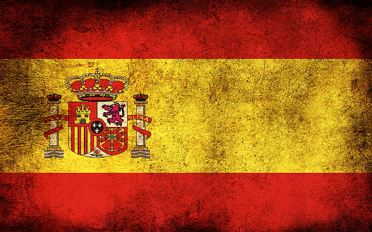 Drapeaux, drapeau de l'Espagne, Brésil, Fond d'écran HD