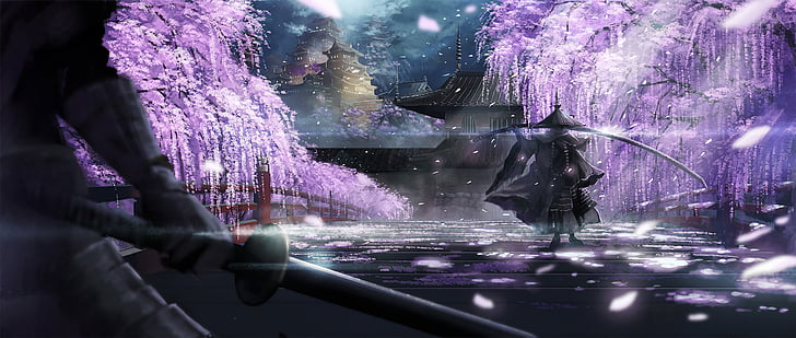 Fantasy, Samurai, Oriental, HD wallpaper