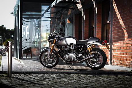 2016 Motorräder, Thruxton, Triumph, HD-Hintergrundbild HD wallpaper