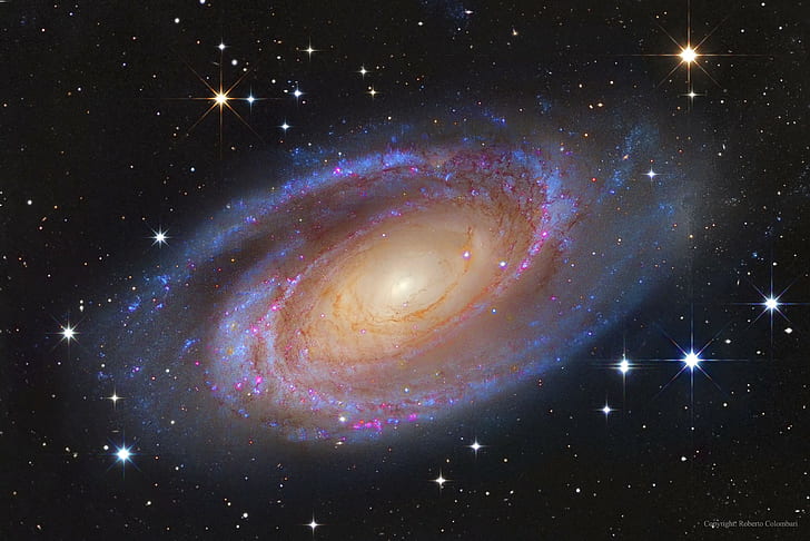 Espacio, astronomía, galaxia, galaxia espiral, universo, M81, espacio, astronomía, galaxia, galaxia espiral, universo, m81, Fondo de pantalla HD