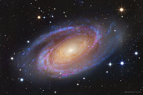 Galaxienfoto, Weltraum, Astronomie, Galaxie, Spiralgalaxie, Universum, M81, HD-Hintergrundbild HD wallpaper
