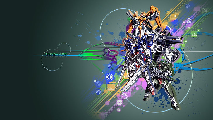 Gundam, mech, Mobile Suit Gundam 00, HD wallpaper