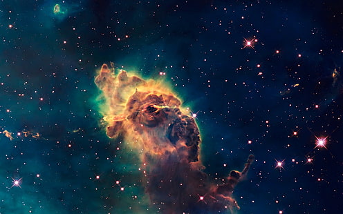 Телескоп Хъбъл, Вселена, звезди, мъглявина, Хъбъл, Телескоп, Вселена, Звезди, Мъглявина, HD тапет HD wallpaper
