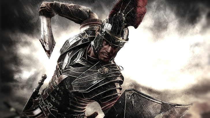 knight wallpaper, Roman, artwork, soldier, Ryse, Ryse: Son of Rome, video games, HD wallpaper