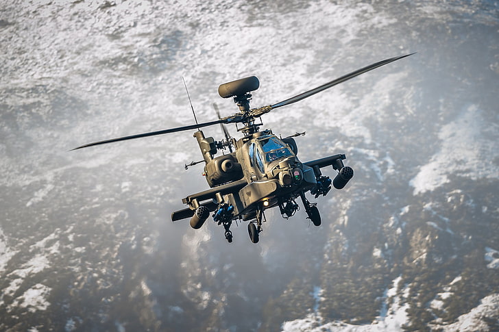 helicóptero apache negro, helicóptero, Apache, choque, AH-64, 
