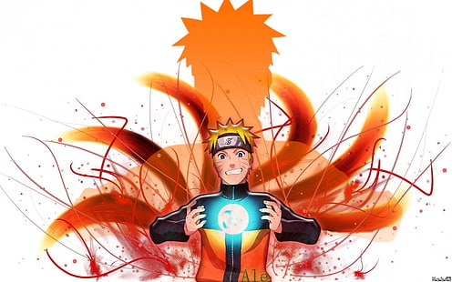 Naruto Uzumaki, Uzumaki Naruto, Naruto Shippuuden, anime, Kyuubi, Sfondo HD HD wallpaper
