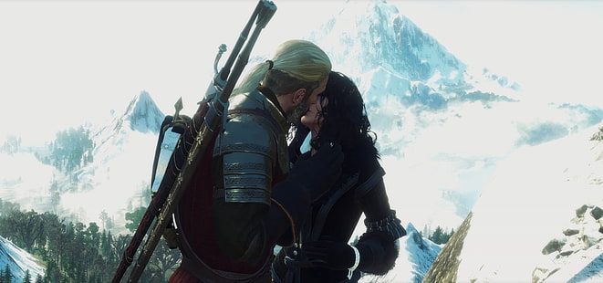 The Witcher, The Witcher 3: Wild Hunt, Geralt of Rivia, Yennefer of Vengerberg, HD wallpaper HD wallpaper