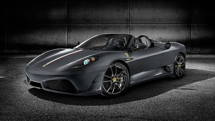 Ferrari Scuderia Spider HDTV 1080p, gray ferrari 458 italia spyder, hdtv, ferrari, spider, 1080p, scuderia, HD wallpaper