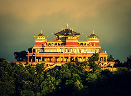 네팔, 카트만두, 수도원, HD 배경 화면 HD wallpaper