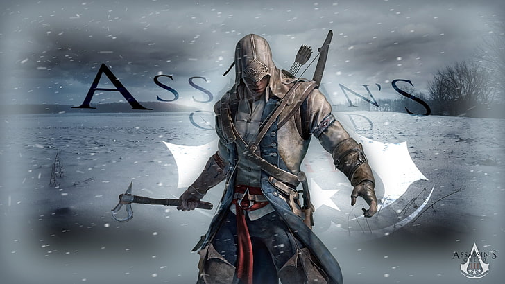 Papel de parede de Assassin's Creed, assassino, Assassin's Creed III, Assassin's Creed 3, Connor \ Radunhageydu, Revolução da América, HD papel de parede