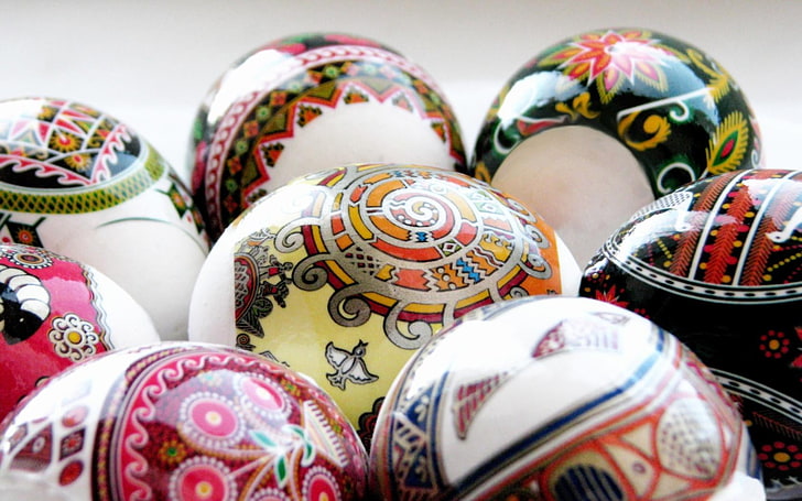 Cute Easter, assorted-color faberg eggs, Festivals / Holidays, Easter, festival, egg, HD wallpaper