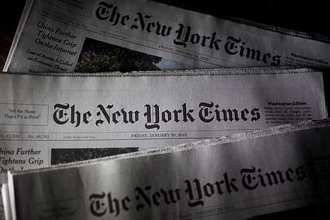 ABD, basın, New York, The New York Times, Amerikan günlük gazetesi, New York saatleri, gazetecilik, HD masaüstü duvar kağıdı HD wallpaper