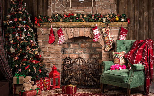 Acogedora decoración navideña, navidad 2016, Fondo de pantalla HD HD wallpaper