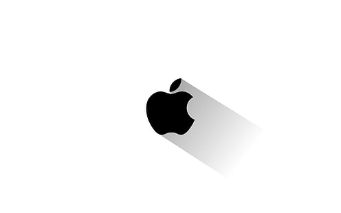 Apple logo, apple, minimalismo, logo, emblema, Fondo de pantalla HD HD wallpaper