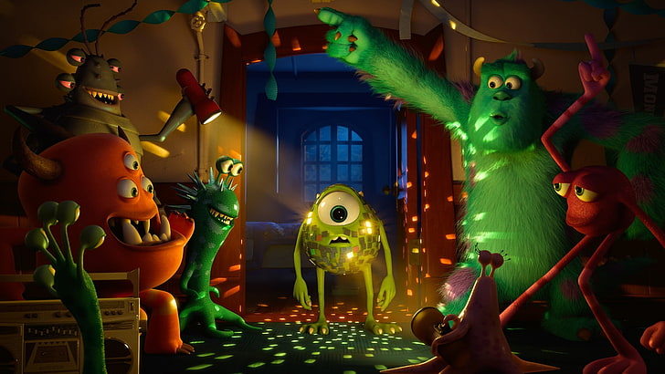Disney ، Monsters ، Inc. ، استوديوهات Pixar للرسوم المتحركة ، الأفلام، خلفية HD