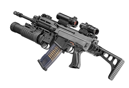 gun, weapon, grenade launcher, cz 805 bren A2, HD wallpaper HD wallpaper