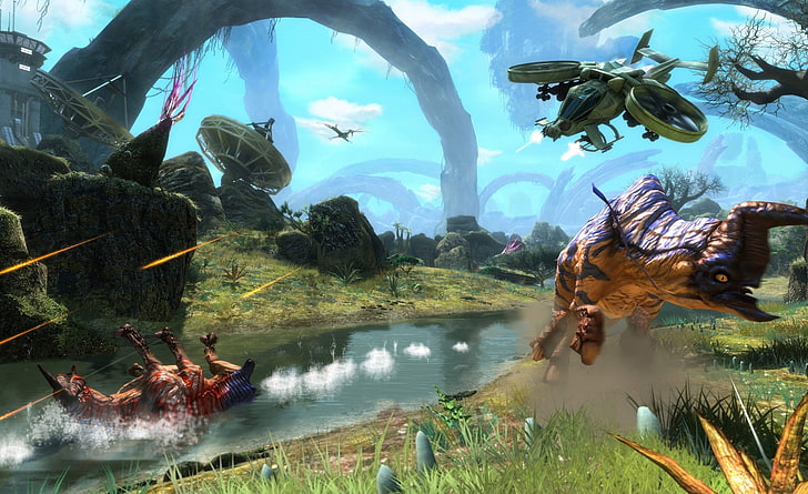 Screenshot do jogo Avatar 3D 2009 2, papel de parede digital do Avatar the Game, Jogos, Avatar, 2009, Captura de tela, jogo avatar, jogo avatar 2009, captura de tela do jogo, HD papel de parede