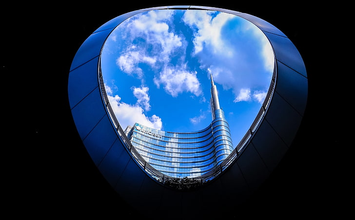 digitale Kunst, Himmel, Gebäude, HD-Hintergrundbild