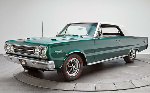 Plymouth Belvedere GTX 440, green muscle car, cars, 1920x1200, plymouth, plymouth belvedere, HD wallpaper HD wallpaper