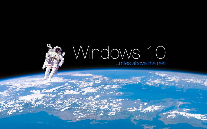 Windows 10 Earth, logotipo do Windows 10, computadores, Windows XP, computador, espaço, terra, janelas, HD papel de parede