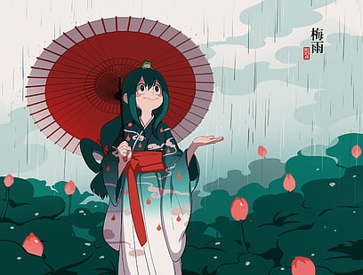 Boku no Hero Academia, Anime-Mädchen, Tsuyu Asui, HD-Hintergrundbild HD wallpaper