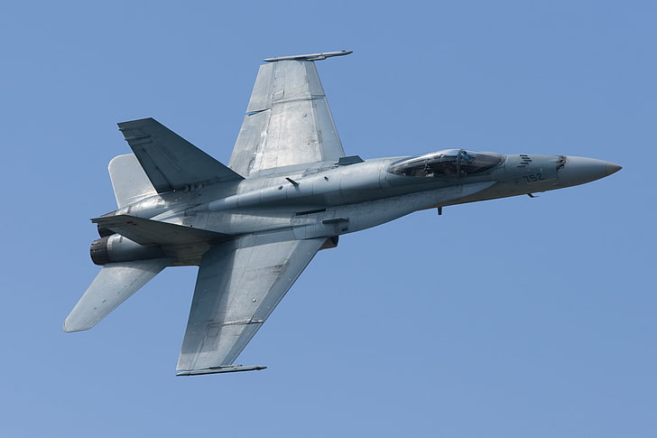Flugzeug, McDonnell Douglas F / A-18 Hornet, Düsenjäger, F / A-18 Hornet, Flugzeug, Militärflugzeug, HD-Hintergrundbild
