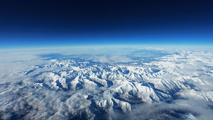 Pirineos, cordillera, Europa, montañas de los Pirineos, nieve, nubes, frontera, montañas, Fondo de pantalla HD