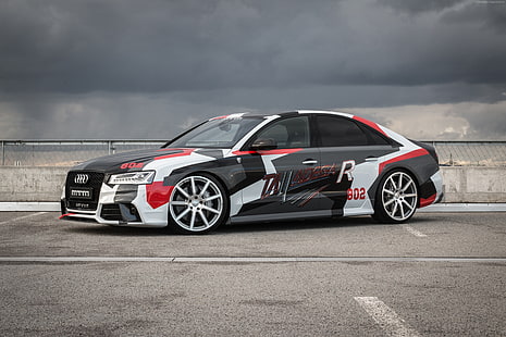 MTM Audi S8 Talladega R, Ginebra Auto Show 2016, coche deportivo, Fondo de pantalla HD HD wallpaper
