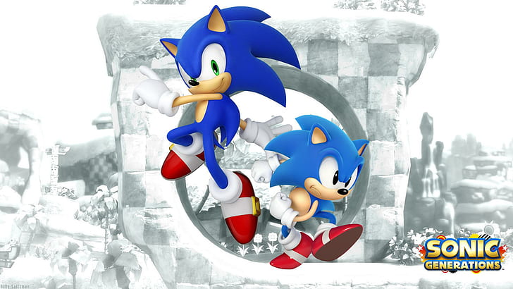 Sonic Generations Blast, Sonic Hedgehog, Gry, 1920x1080, Sonic the Hedgehog, Sonic, Sonic Generations, Tapety HD