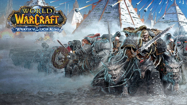 Warhammer, Warhammer 40,000, Warcraft, space wolves, World of Warcraft, crossover, video games, Video Game Art, HD wallpaper