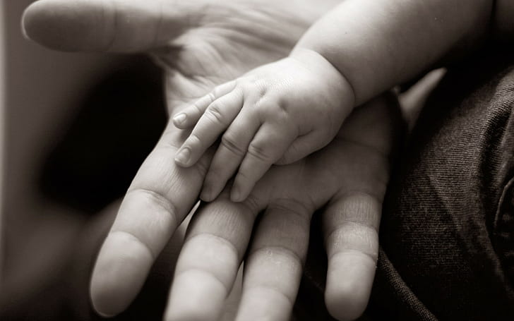 Hands, Child, Adult, Arm, Care, HD wallpaper