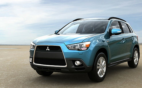 2011 Mitsubishi ASX, blaugrüner Mitsubishi Outlander, 2011, Mitsubishi, HD-Hintergrundbild HD wallpaper