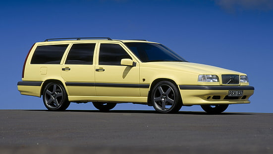 Volvo, Volvo 850, Kombi, รถสีเหลือง, วอลล์เปเปอร์ HD HD wallpaper