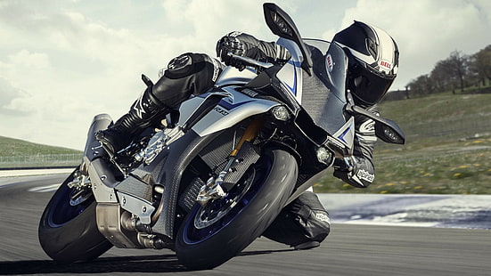 Yamaha YZF-R1, moto, corsa, sport, bici, Sfondo HD HD wallpaper