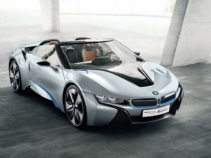 BMW i8 Concept Spyder, bmw_i8_concept spyder, car, HD wallpaper