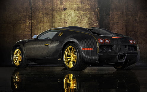 автомобиль, Bugatti Veyron, Bugatti Veyron Linea Vincero d'Oro, Mansory, Bugatti, HD обои HD wallpaper