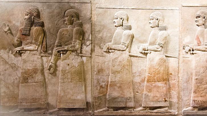 المنحوتات الفارسية القديمة عالية الدقة ، خمسة زخارف مصرية ، رقمية / عمل فني ، قديم ، فارسي ، منحوتات، خلفية HD
