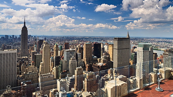 New York Sea City Of Skyscraper Tapeta HD 3840 × 2160, Tapety HD HD wallpaper