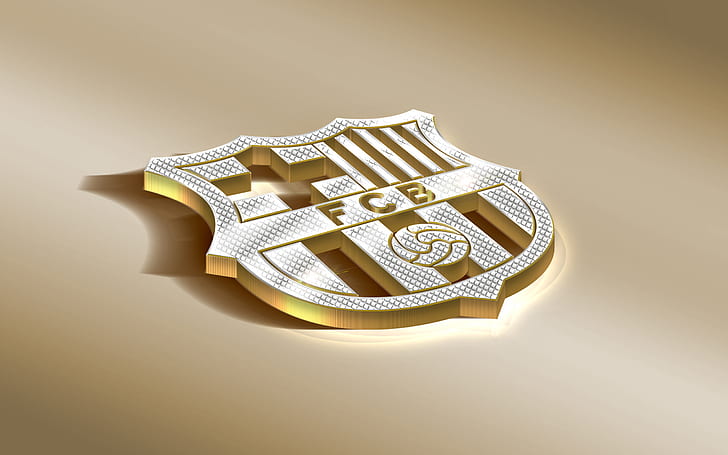Fotboll, FC Barcelona, ​​logotyp, HD tapet