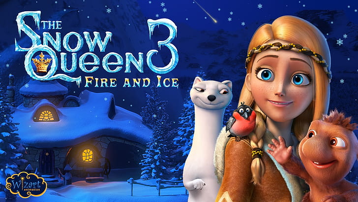 雪の女王3：火と氷、雪、女王、火、氷、 HDデスクトップの壁紙