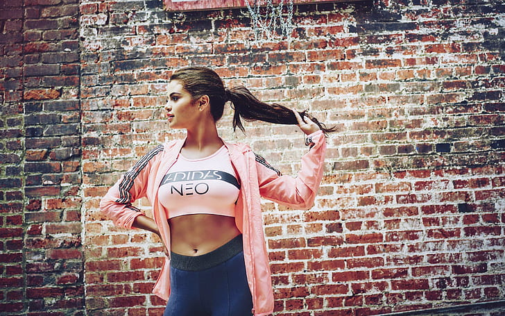 Selena Gomez, Adidas Neo, HD wallpaper